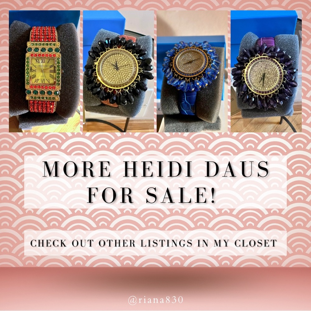 Heidi Daus Crystal Watch Cuff Limited Edition - Pistachio NWT💚 - Picture 4 of 5